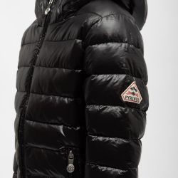 Doudoune capuche spoutnic shiny black Enfant PYRENEX