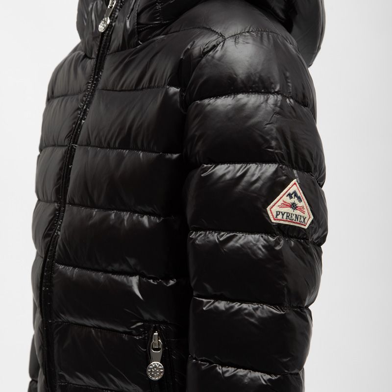 Doudoune capuche spoutnic shiny black Enfant PYRENEX