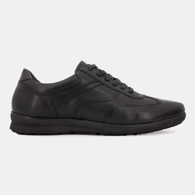 Baskets de ville noires cuir lacets noirs Homme PIERRE CARDIN Baskets de ville noires cuir lacets noirs Homme PIERRE CARDIN