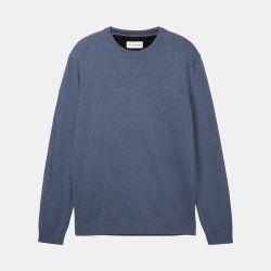 Pull turquoise blue melange 1039805055 Homme TOM TAILOR