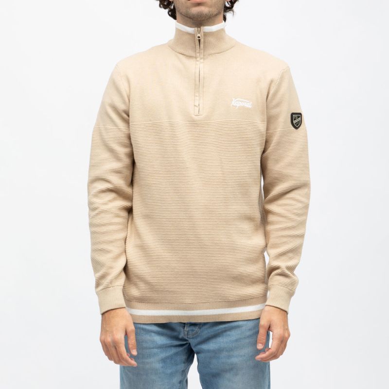 Pull demi zip edmond Homme KAPORAL