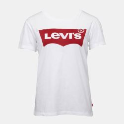 Tee shirt avec grand logo rouge coton Femme LEVI'S