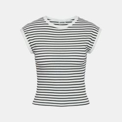 Tee shirt marinière Judy coton bio slim fit Femme NOISY MAY