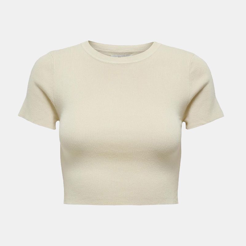 Crop top moulant manches courtes Femme JDY Crop top moulant manches courtes Femme JDY