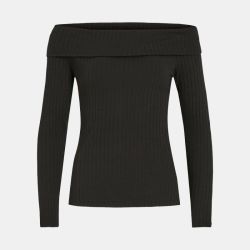 Top ommi black épaules dénudées Femme VILA