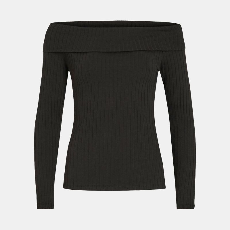 Top ommi black épaules dénudées Femme VILA