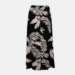 Jupe longue taille haute imprimé feuilles Femme VERO MODA