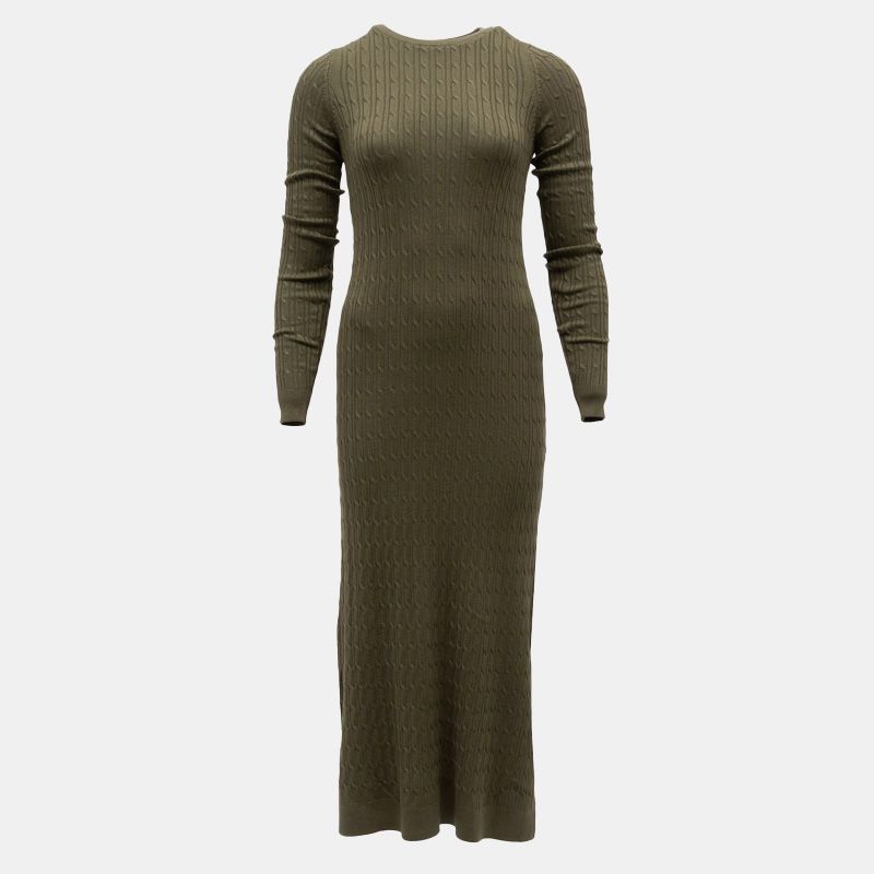 Robe maxi maille torsadée col rondFemme BILL TORNADE