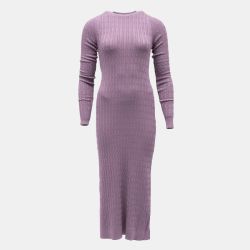 Robe maxi maille torsadée col rondFemme BILL TORNADE Robe maxi maille torsadée col rondFemme BILL TORNADE