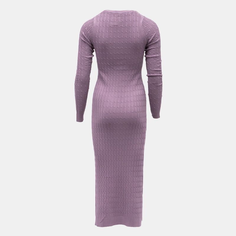 Robe maxi maille torsadée col rondFemme BILL TORNADE Robe maxi maille torsadée col rondFemme BILL TORNADE