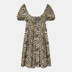 Robe easy joy manches bouffantes imprimé léopard Femme VERO MODA