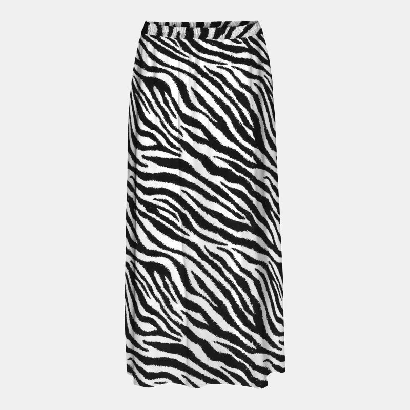 Jupe maxi longue imprimé zèbre fluide Femme VERO MODA