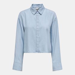 Chemise à boutons dos nu bleu clair Femme ONLY