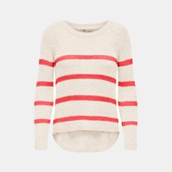 Pull geena imprimé rayures en maille Femme ONLY Pull geena imprimé rayures en maille Femme ONLY