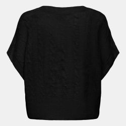 Pull manches courtes onlmalou black 15355234 4361 Femme ONLY