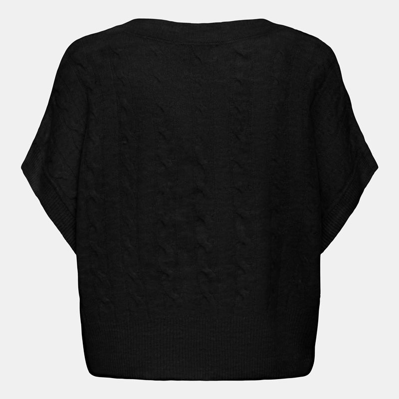 Pull manches courtes onlmalou black 15355234 4361 Femme ONLY