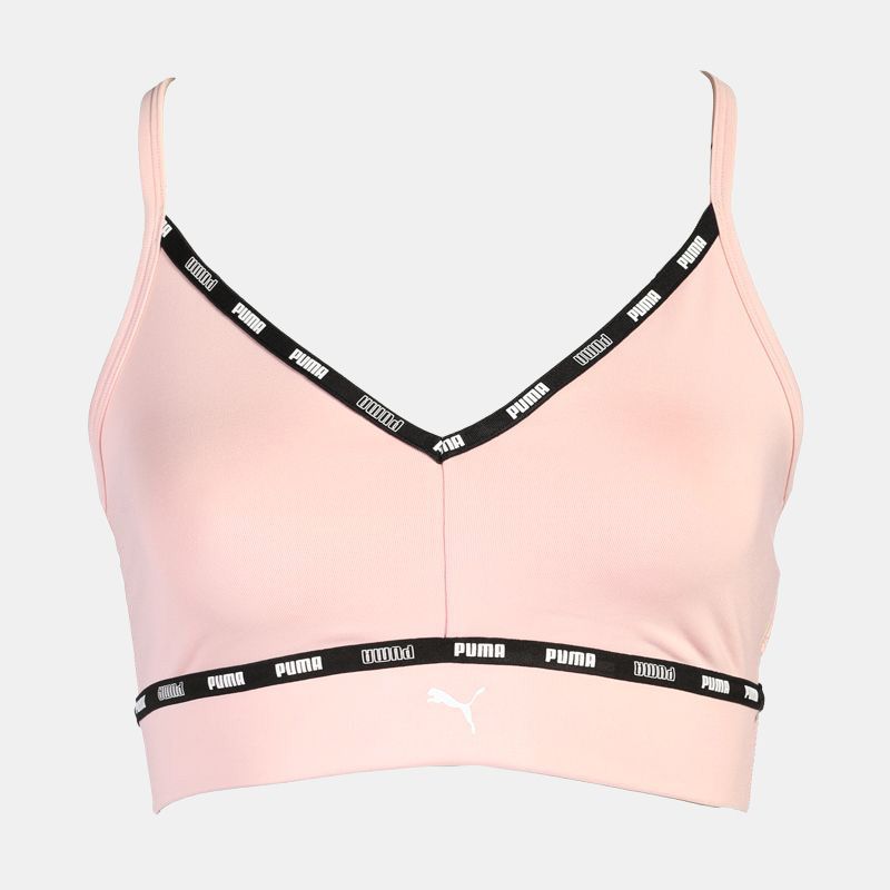 Brassière Strong à bretelles rose poudré décolleté V Femme PUMA Brassière Strong à bretelles rose poudré décolleté V Femme PUMA