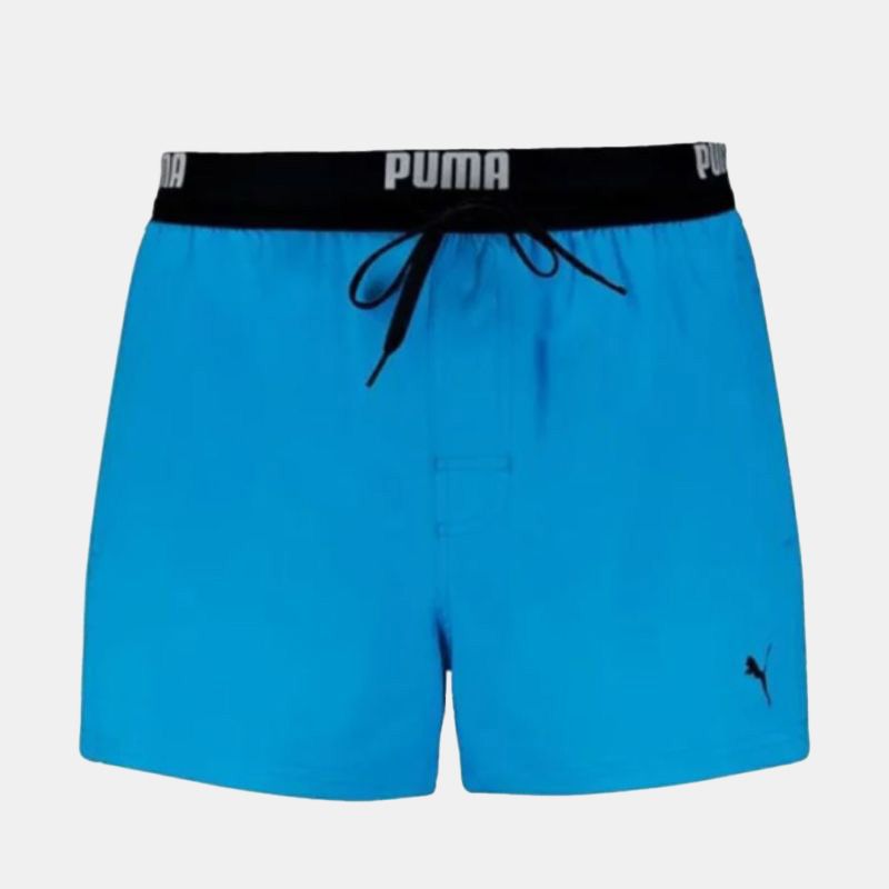 Short de bain speed blue uni avec élastique noir Homme PUMA