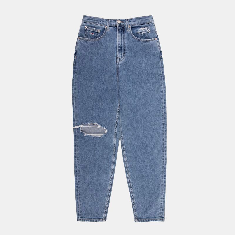 Jean mom fit avec trous Femme TOMMY HILFIGER