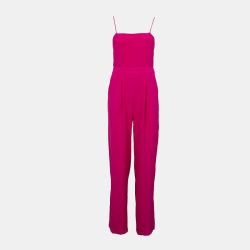 Combi-pantalon à nouer fuchsia Lisel dos nu Femme LA PETITE ETOILE