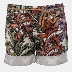 Short avec palmiers ceinture en corde Femme PLEASE