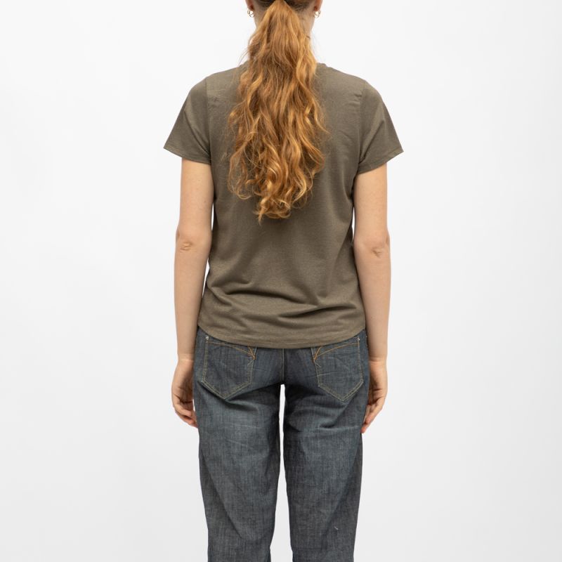 TEE SHIRT MC GLOWY KHAKI P106W