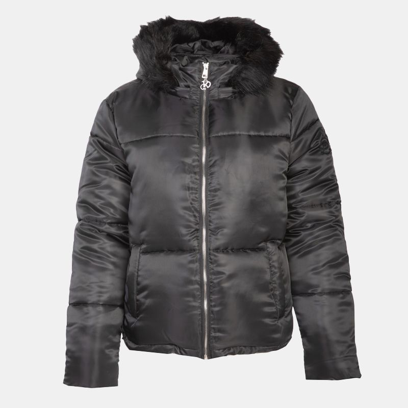 Doudoune bonny noire à capuche Femme VON DUTCH