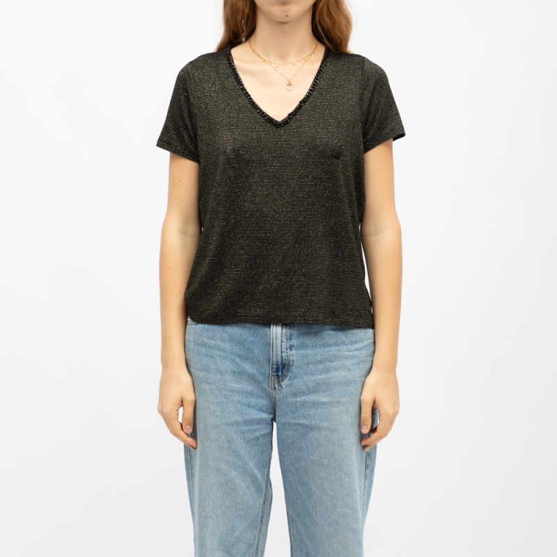 Tee shirt mc oxane black 04v123w Femme DEELUXE 74 Tee shirt mc oxane black 04v123w Femme DEELUXE 74