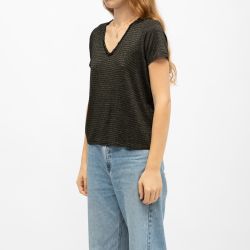 Tee shirt mc oxane black 04v123w Femme DEELUXE 74 Tee shirt mc oxane black 04v123w Femme DEELUXE 74