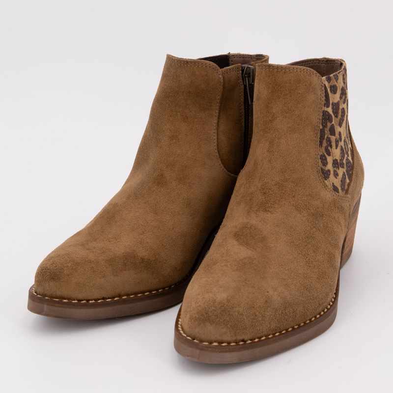 BOTTINE SADE TAUPE/ SERRAJE LEOPARDO 6416 36/40 BOTTINE SADE TAUPE/ SERRAJE LEOPARDO 6416 36/40