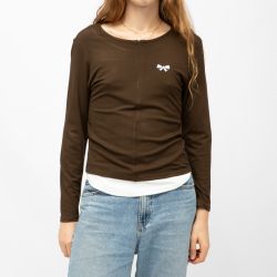 Tee shirt ml col rond aliona Femme BURTON OF LONDON