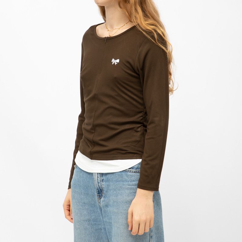 Tee shirt ml col rond aliona Femme BURTON OF LONDON