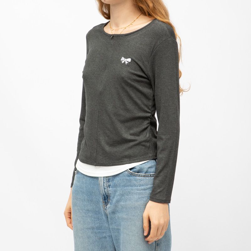 Tee shirt ml col rond aliona Femme BURTON OF LONDON