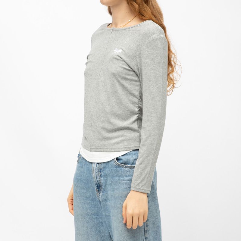 Tee shirt ml col rond aliona Femme BURTON OF LONDON