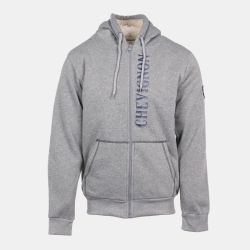 Sweat zippé à capuche fourrée surpiqures colorées Homme CHEVIGNON