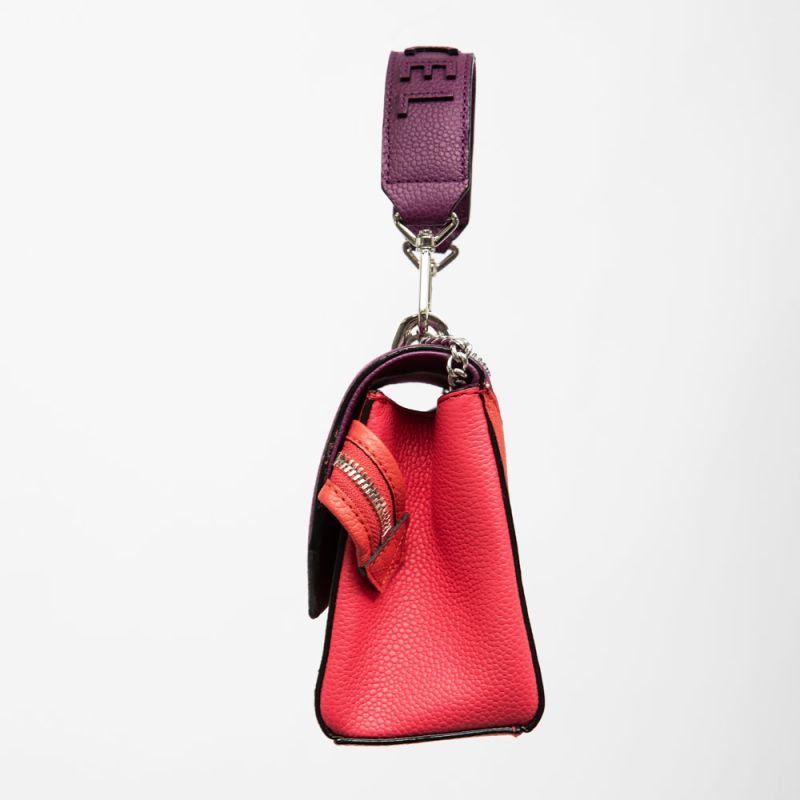 Sac rabat s cuir lisse 22x20x8cm Femme LANCEL