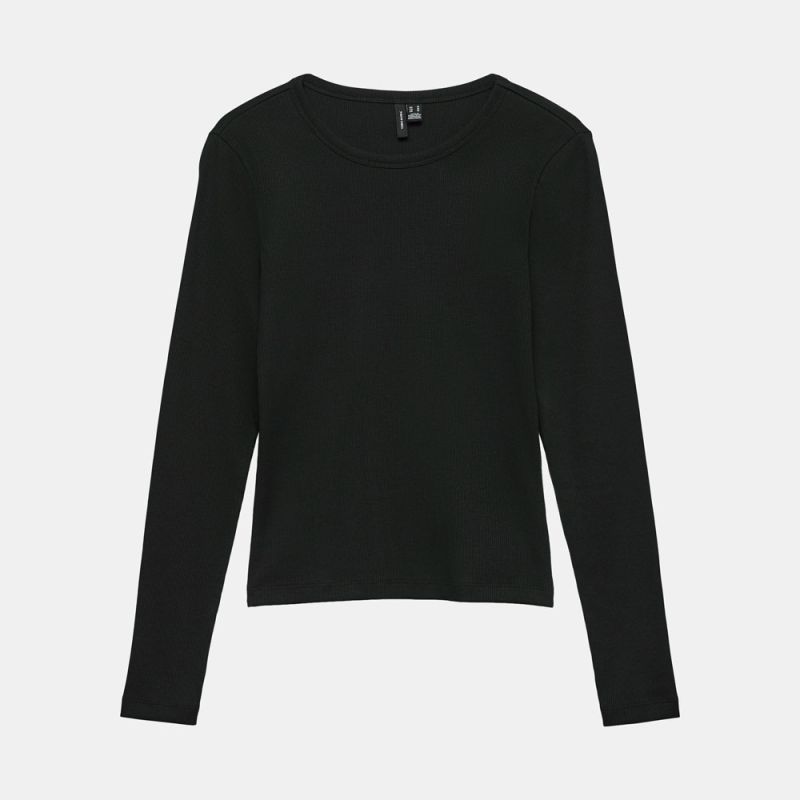 Tee shirt vmfolia black 10338982 4457 Femme VERO MODA