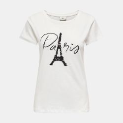 Tee shirt jdyparis cloud dancer paris 15366184 4428 Femme JDY