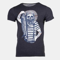 Tee shirt manches courtes imprime coton doux marin assor 24 Homme BLAGGIO