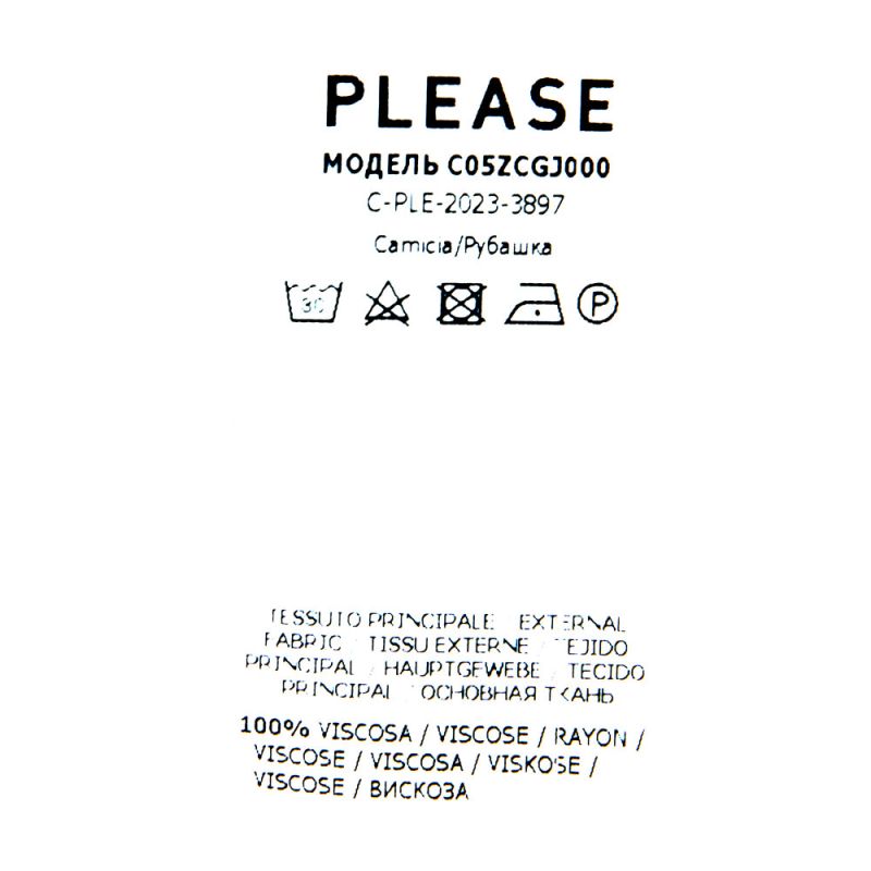 Chemise grigio c0xhcgh000 Femme PLEASE