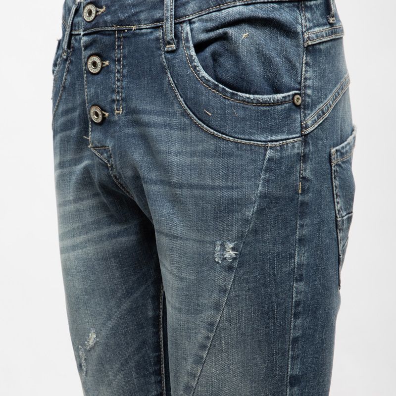 Pantalon blu denim p78abq2pvi Femme PLEASE