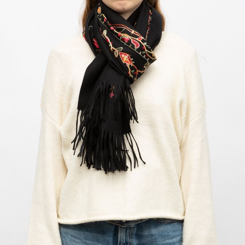 Echarpe gp brodee 70x185cm Femme GERARD PASQUIER