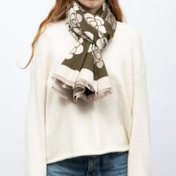 Echarpe imprimee manoukian jaquard 90x180cm Femme MANOUKIAN