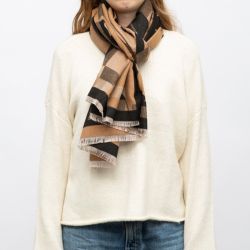 Echarpe imprimee manoukian jaquard 90x180cm Femme MANOUKIAN