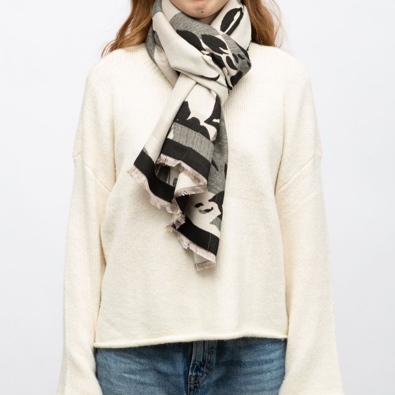 Echarpe imprimee manoukian jaquard 90x180cm Femme MANOUKIAN