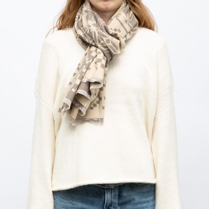 Echarpe imprimee manoukian jaquard 90x180cm Femme MANOUKIAN