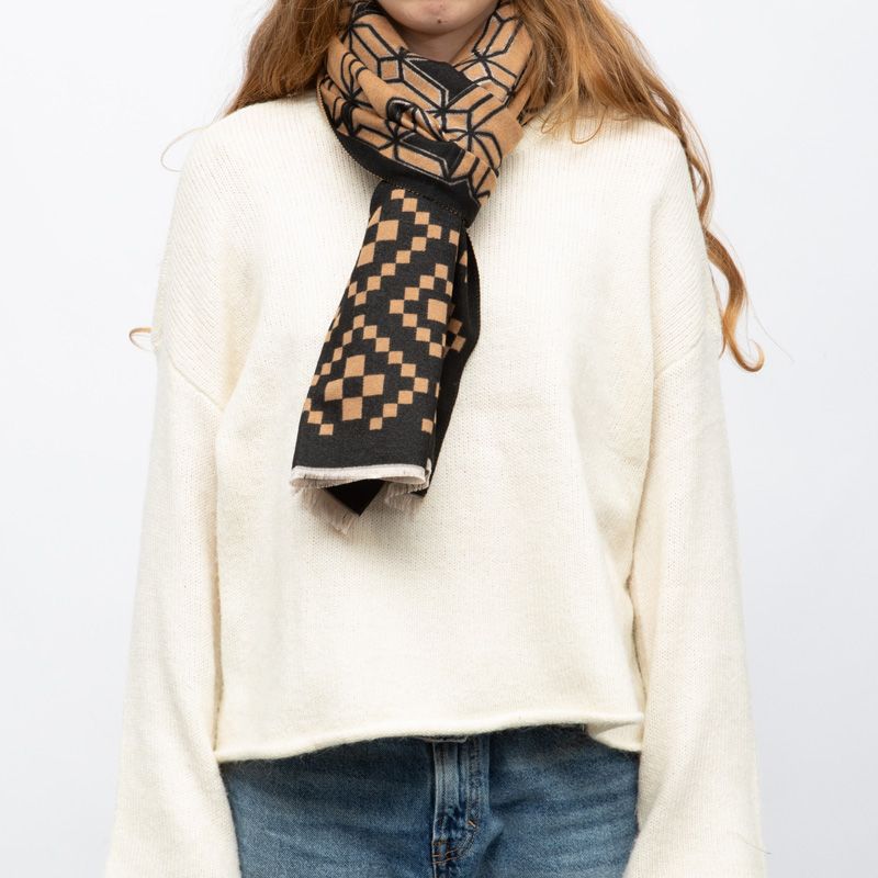 Echarpe imprimee manoukian jaquard 90x180cm Femme MANOUKIAN