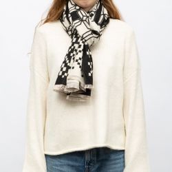 Echarpe imprimee manoukian jaquard 90x180cm Femme MANOUKIAN