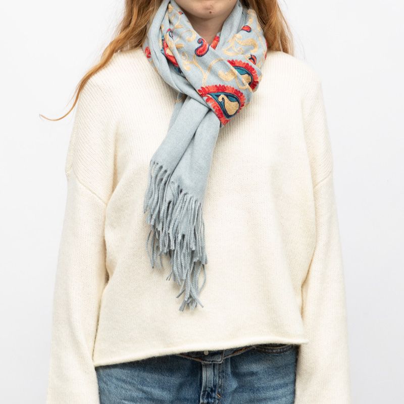 Echarpe gp brodee 70x185cm Femme GERARD PASQUIER