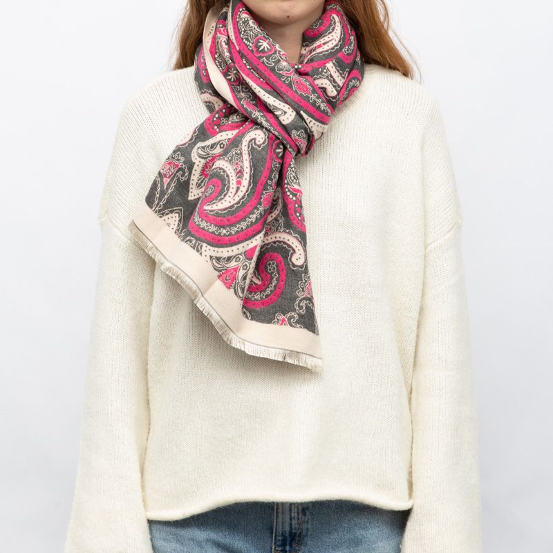 Echarpe imprime gp jaquard 90x180cm Femme GERARD PASQUIER